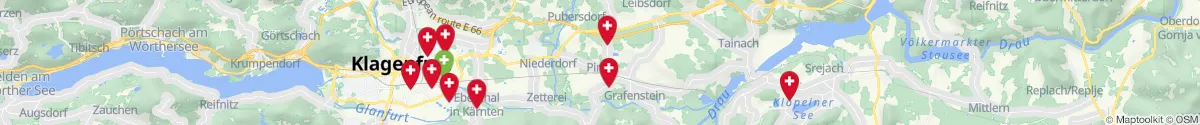 Kartenansicht für Apotheken-Notdienste in der Nähe von Grafenstein (Klagenfurt  (Land), Kärnten)